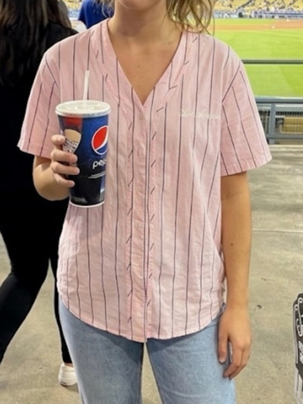 Light Pink Baseball Shirt